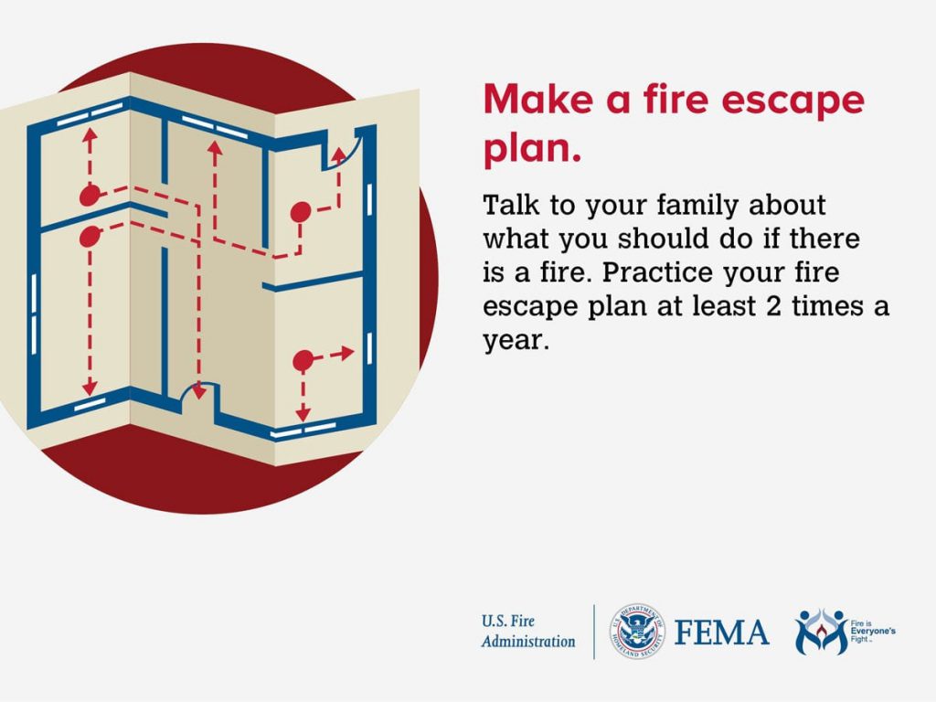 Make a fire escape plan