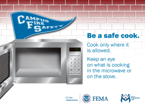 Be a safe cook
