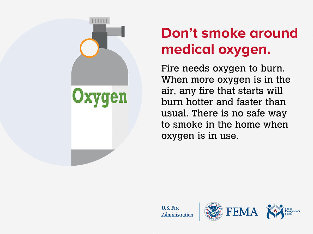 Read more about the article Don’t smoke around medical oxygen