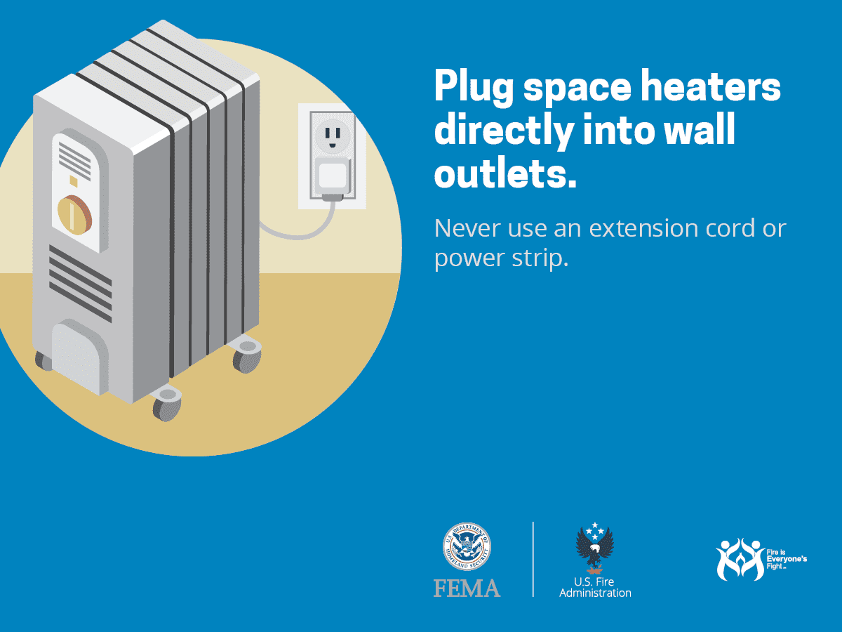 Read more about the article Plug space heaters directly into wall outlets