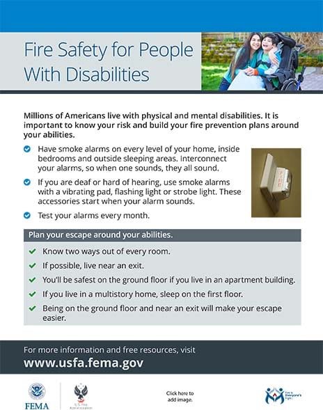 Read more about the article Fire Safety for People with Disabilities