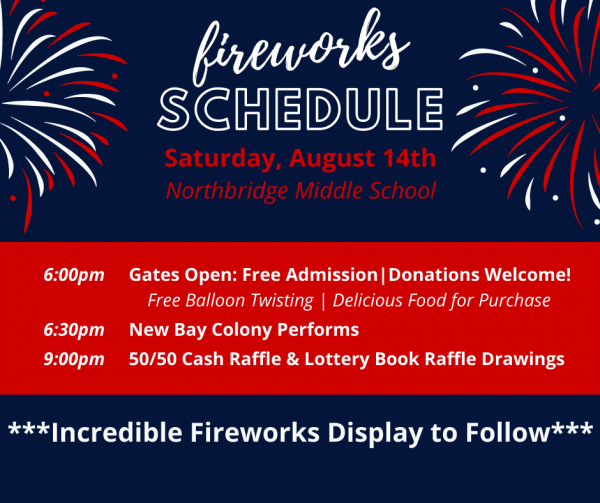 Fireworks Schedule Northbridge Fire Department