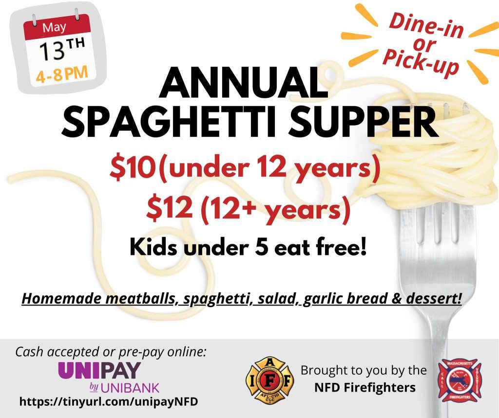 Read more about the article Spaghetti Supper – May 13th 2023