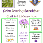 Palm Sunday Breakfast – April 2nd